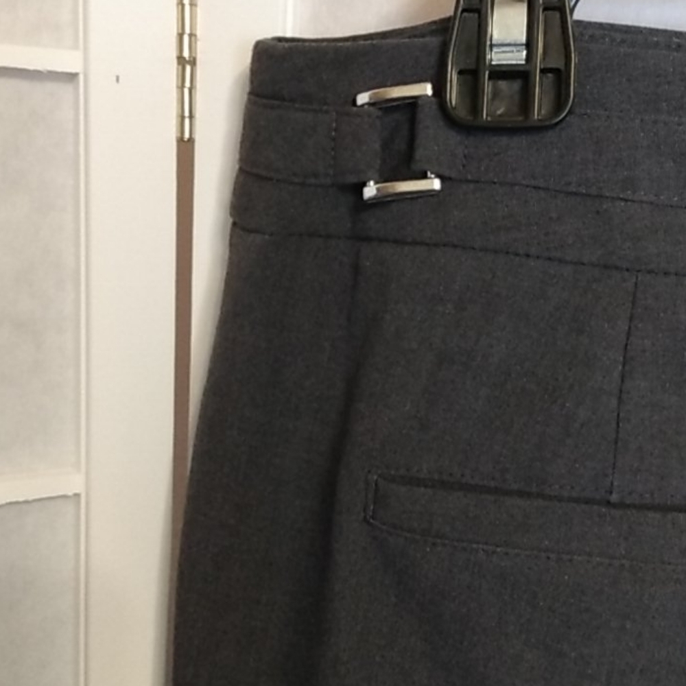 *Sharagano Women's Charcoal Gray Straight Leg‎ Dress Pants Size 6P - Picture 9 of 14